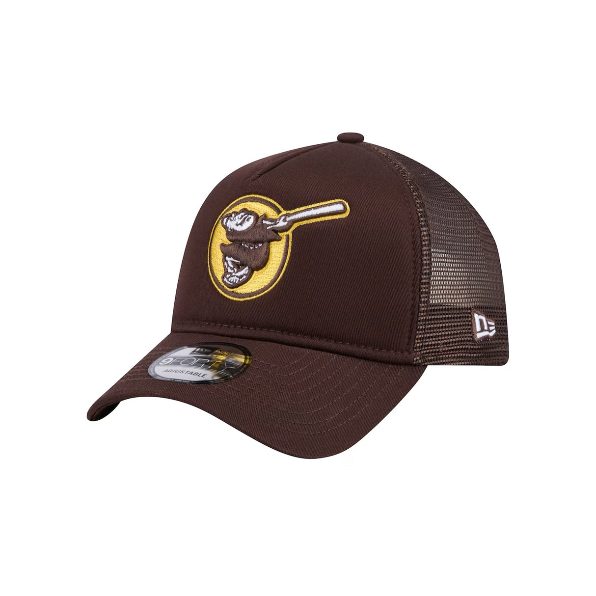 San Diego Padres Batting Friar Brown 9FORTY A-Frame Snapback Trucker Hat - New Era - 23013241903