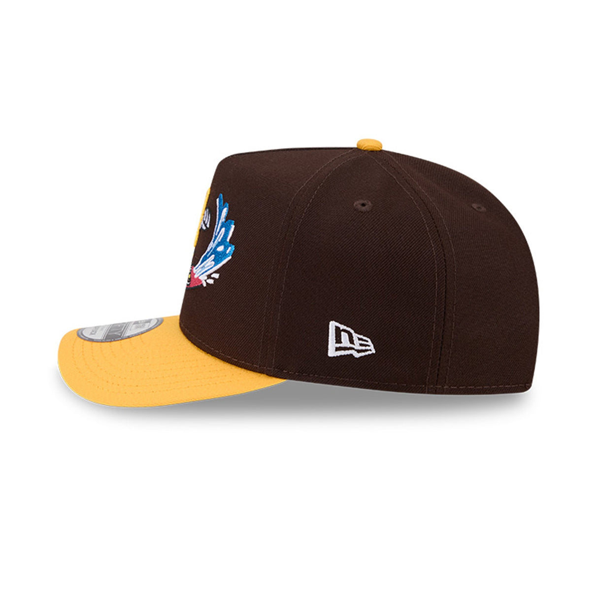 San Diego Padres Cartoon Surf Brown & Gold 9FIFTY A - Frame Snapback Hat - New Era - 230118419