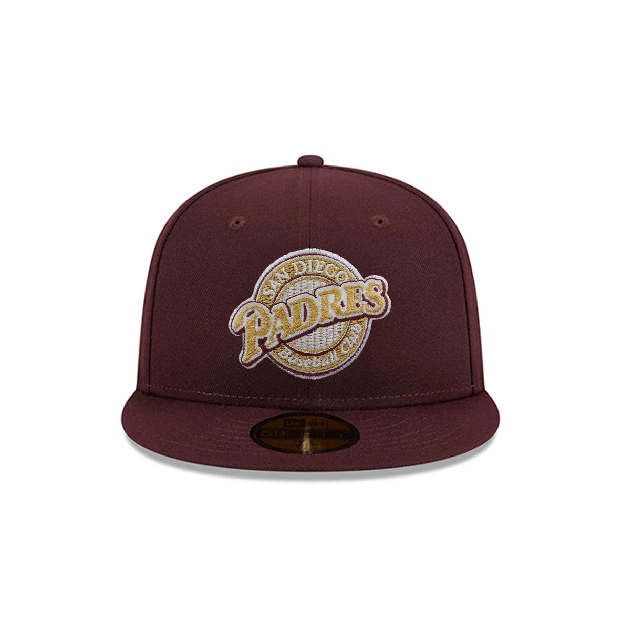 San Diego Padres Cooperstown Collection Metallic Gold Logo Maroon 59FIFTY Fitted Hat - New Era - 23863841912