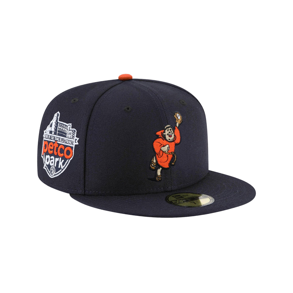 San Diego Padres Cooperstown Collection Swinging Friar Petco Park Side Patch Navy 59FIFTY Fitted Hat - New Era - 23863441912