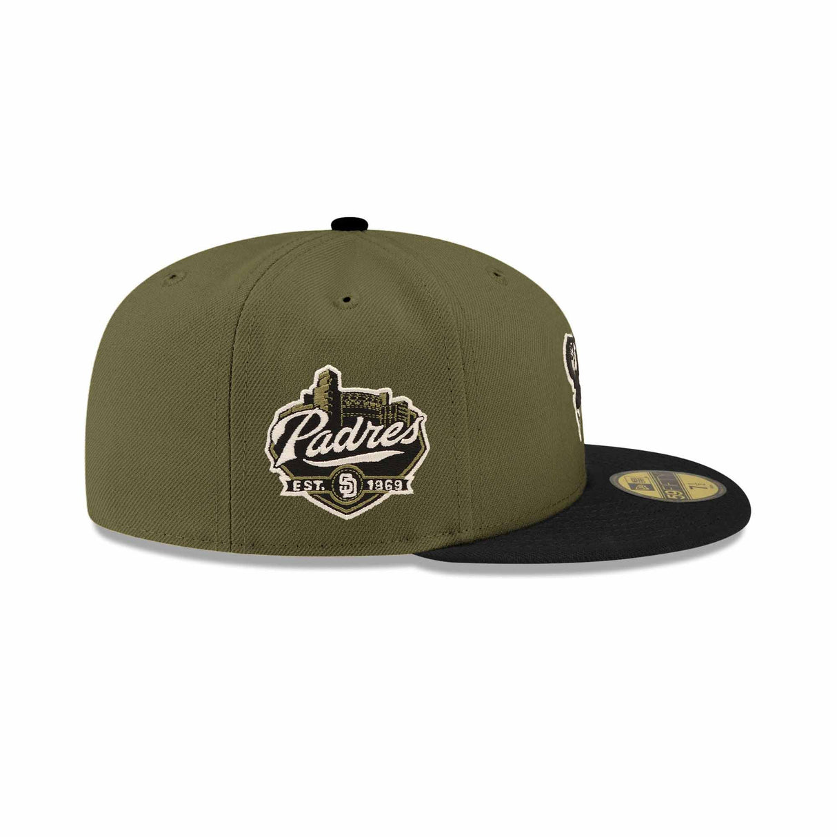 San Diego Padres Established Patch Olive & Black "Field Issue" 59FIFTY Fitted Hat - New Era -