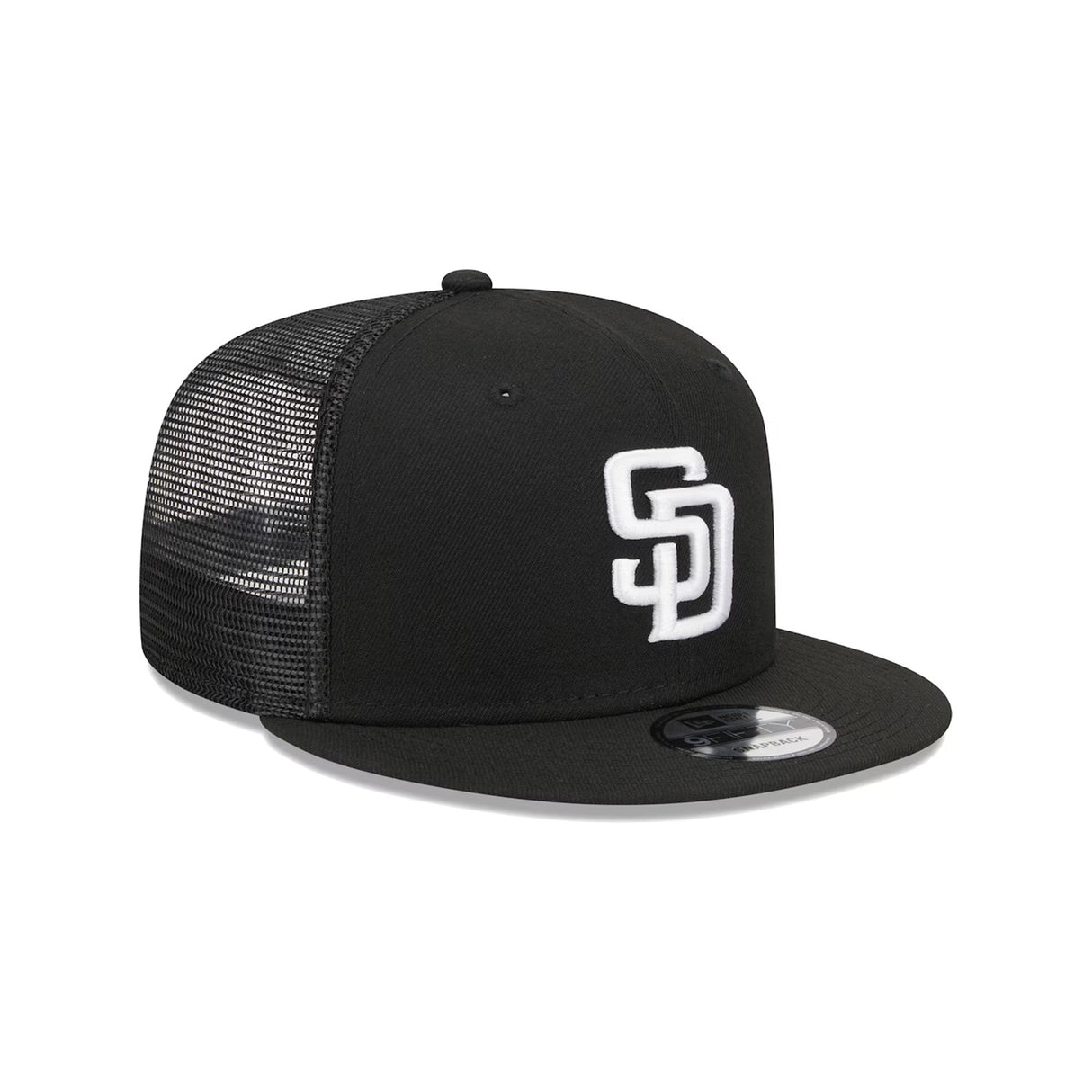 San Diego Padres Evergreen Black 9FIFTY Snapback Trucker Hat - New Era - 23012741901