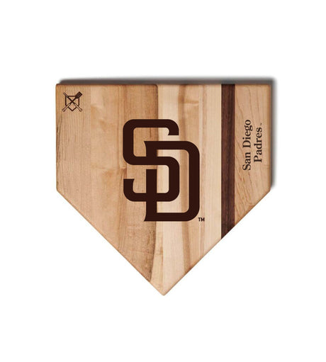 San Diego Padres Home Plate Cutting Boards | Multiple Sizes | Multiple Designs - Baseball BBQ -