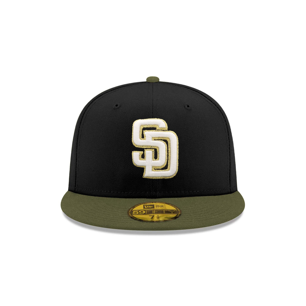 San Diego Padres Inverse "Field Issue" Black & Olive 59FIFTY Fitted Hat - New Era -