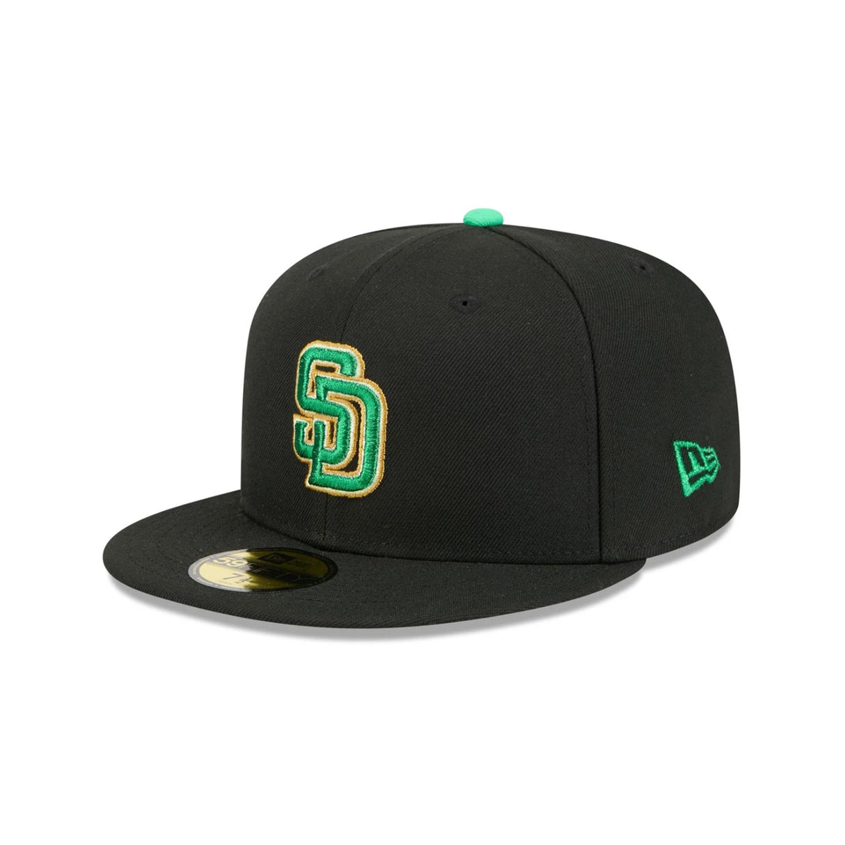 San Diego Padres St. Patrick's Day 2026 Black 59FIFTY Fitted Hat - New Era - 37090141901