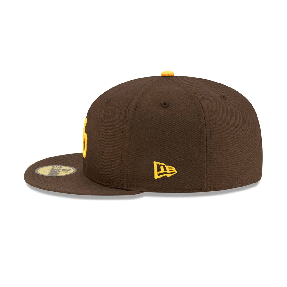 San Diego Padres Team Logo Walnut Brown 59FIFTY Fitted Hat - New Era - 23863341912