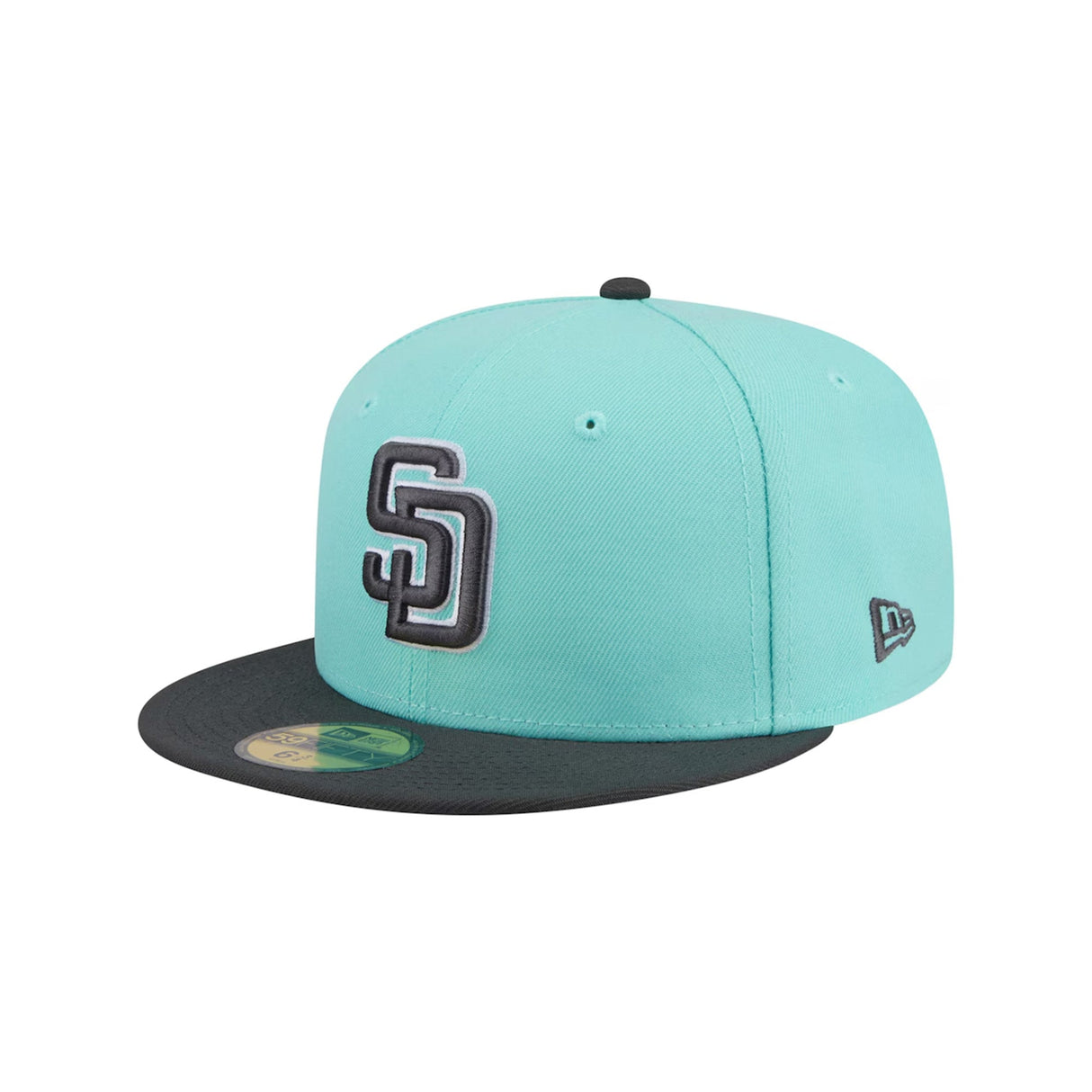San Diego Padres Two - Tone Turquoise & Charcoal 59FIFTY Fitted Hat - New Era - 23010741901