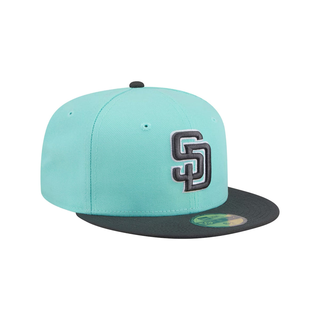 San Diego Padres Two - Tone Turquoise & Charcoal 59FIFTY Fitted Hat - New Era - 23010741901
