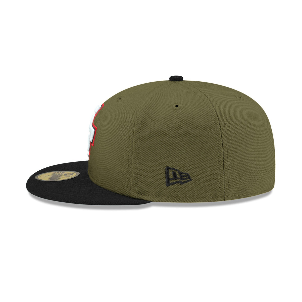 San Francisco 49ers 60th Anniversary Side Patch Olive & Black 59FIFTY Fitted Hat - New Era - 23740110112