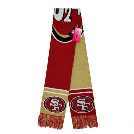 San Francisco 49ers Color Block Double - Sided Scarf - FOCO -