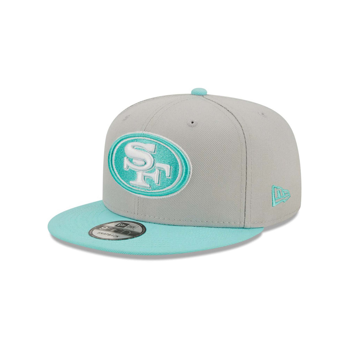 San Francisco 49ers Gray & Mint 9FIFTY Snapback Hat - New Era -