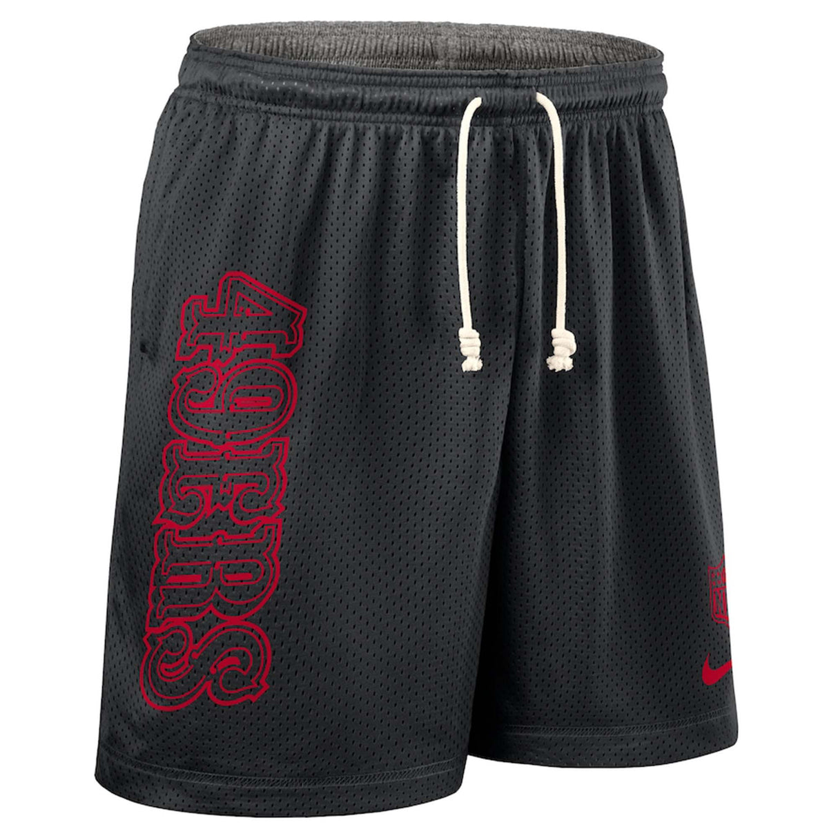 San Francisco 49ers Nike Black Sideline Reversible Performance Shorts - Nike -