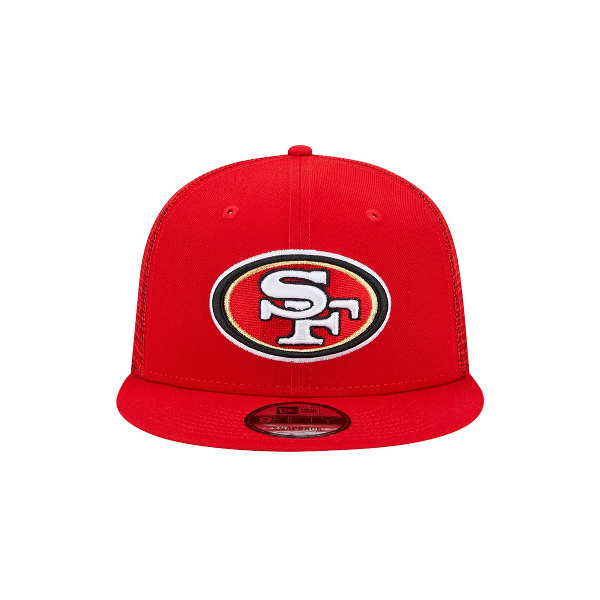 San Francisco 49ers Scarlet Red 9FIFTY Trucker Snapback Hat - New Era - 23850210101