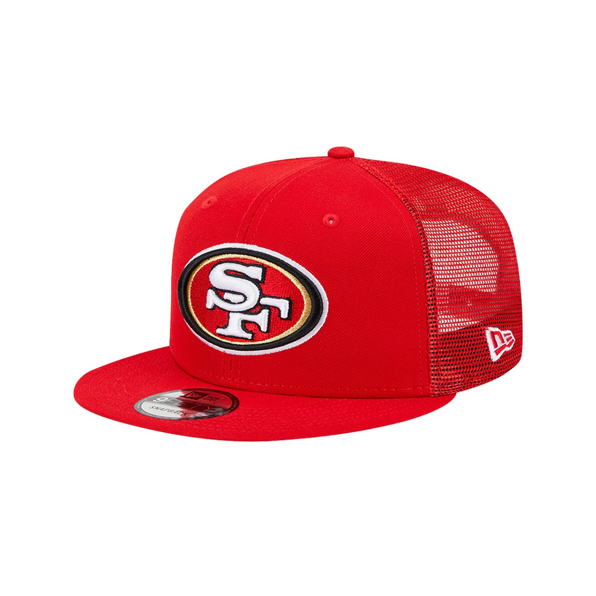 San Francisco 49ers Scarlet Red 9FIFTY Trucker Snapback Hat - New Era - 23850210101