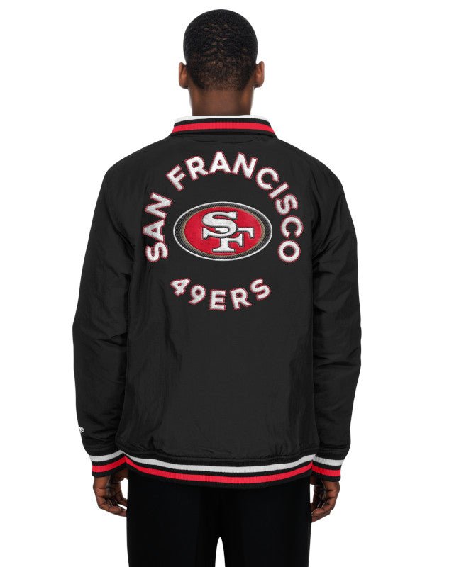 San Francisco 49ers Throwback Full - Zip Jacket – Black - New Era -