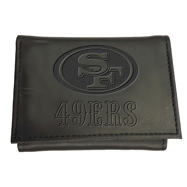 San Francisco 49ers, Tri - Fold Wallet, Black - EG Collective - 801946245858