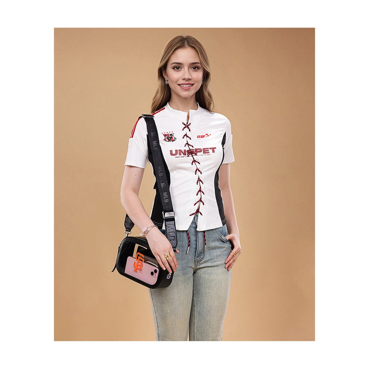 San Francisco Giants Black Clear Stadium Crossbody Bag - Montana West - 221101413
