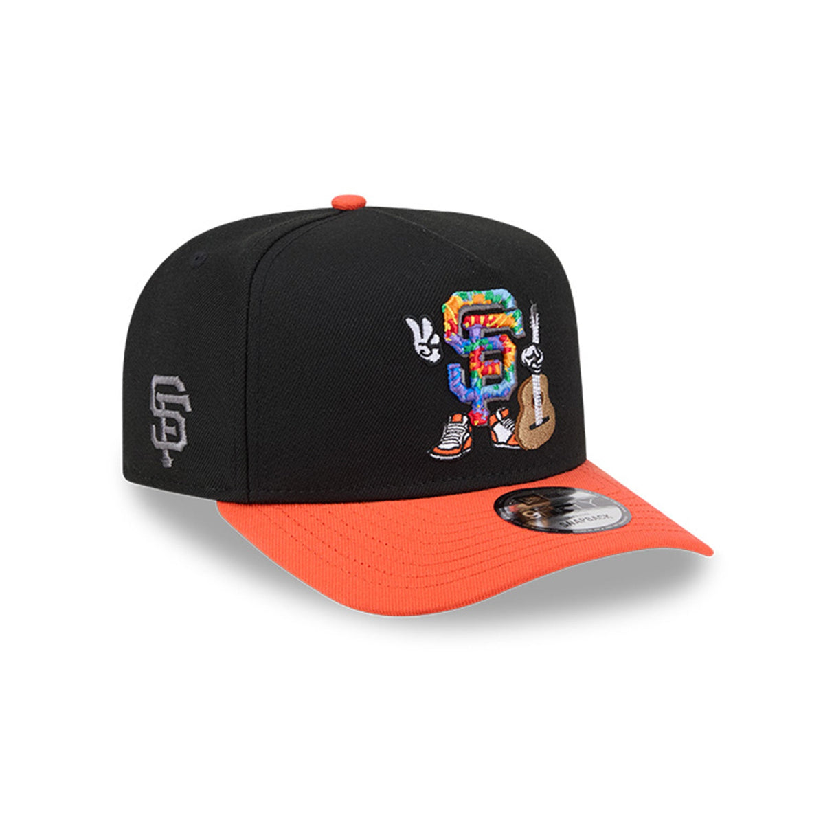 San Francisco Giants Cartoon Mascot Black & Orange 9FIFTY A - Frame Snapback Hat - New Era - 230118413