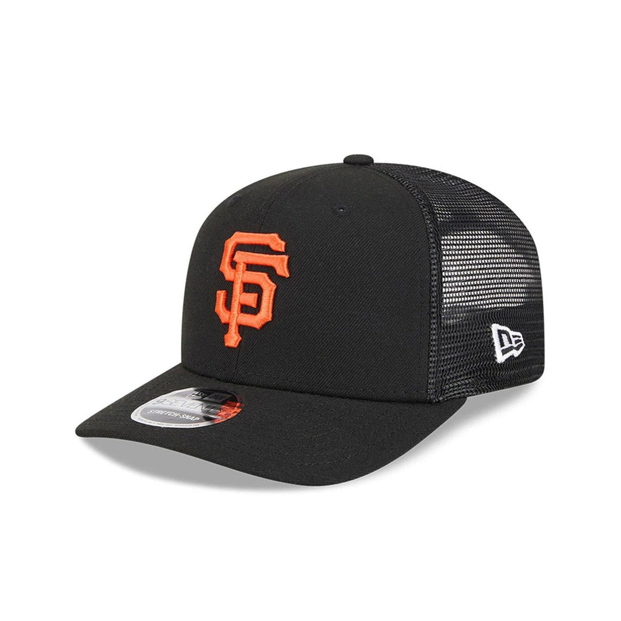San Francisco Giants Cooperstown Collection Black 9SEVENTY Stretch - Snap Trucker Hat - New Era - 23012441303