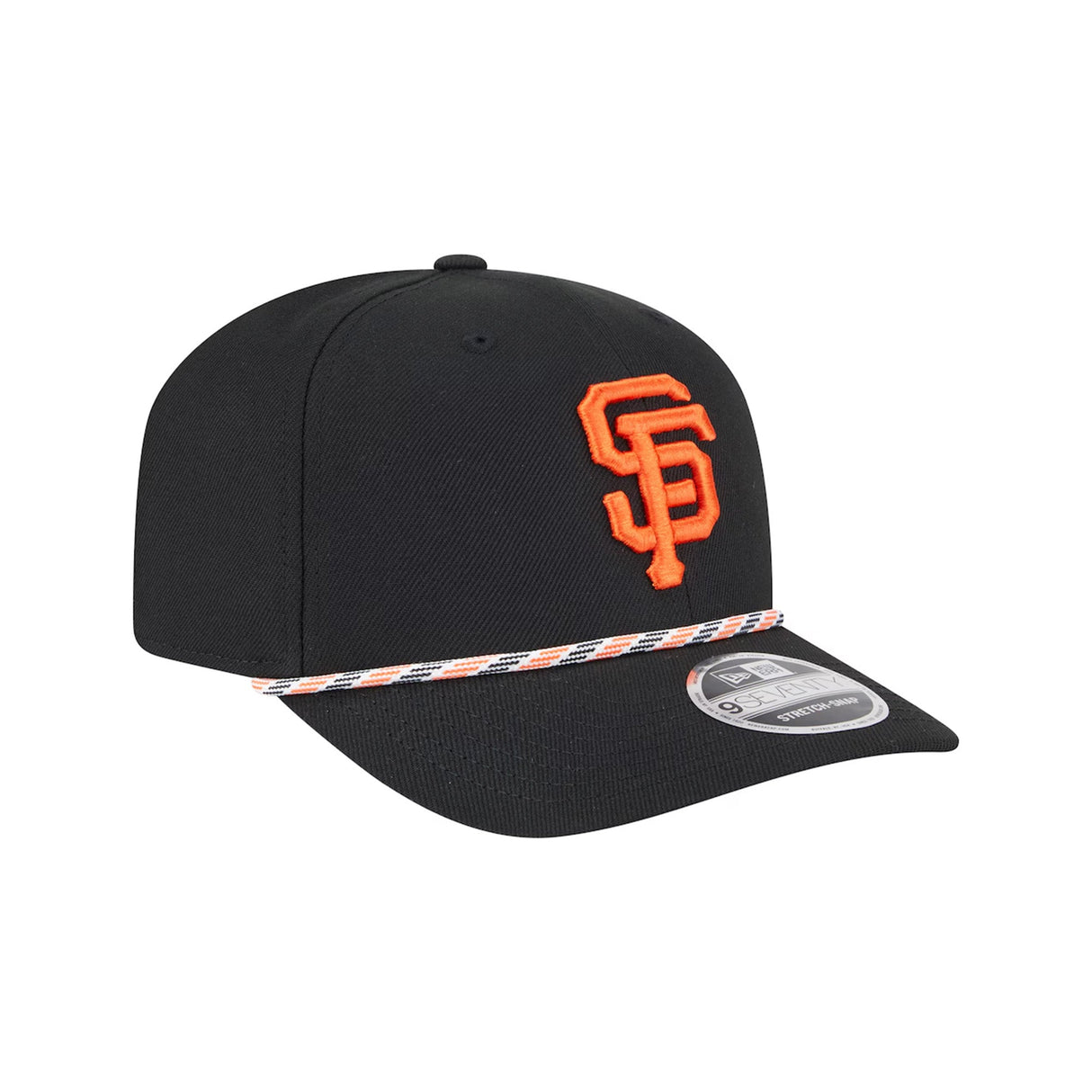 San Francisco Giants Multi - Rope Black 9SEVENTY Stretch - Snap Hat - New Era - 230125413