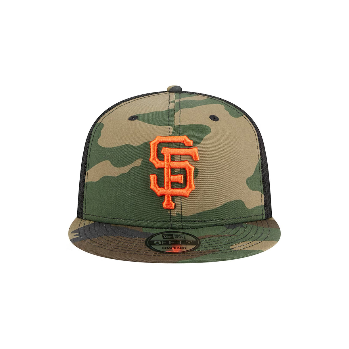 San Francisco Giants Woodland Camo 9FIFTY Snapback Trucker Hat - New Era - 23012641302