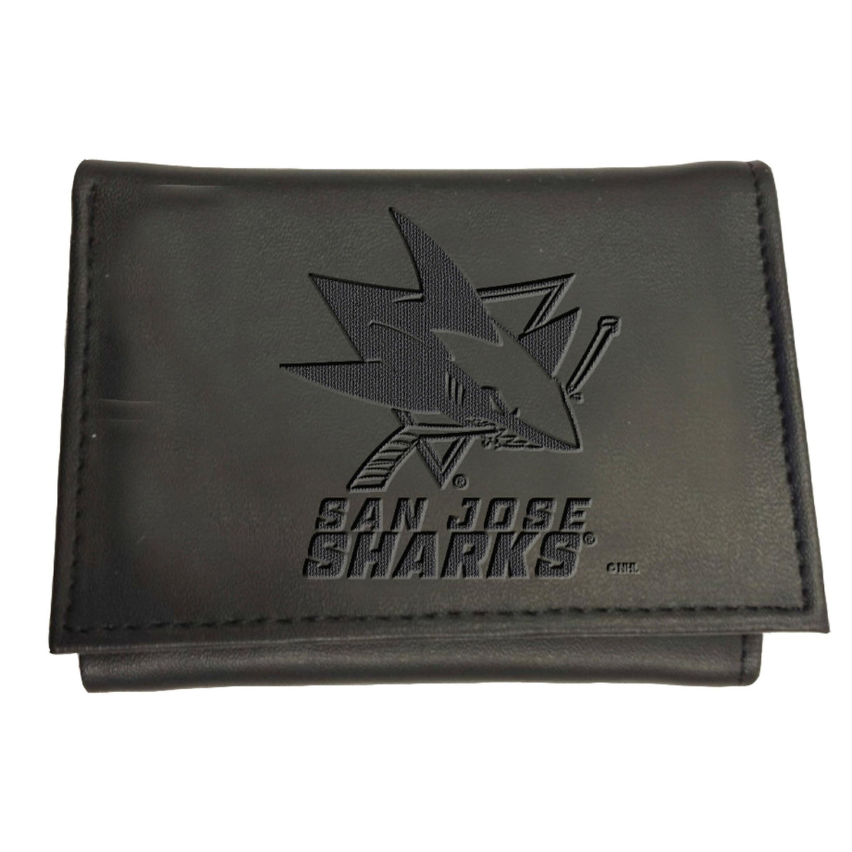 San Jose Sharks, Tri - Fold Wallet, Black - EG Collective - 801946249269