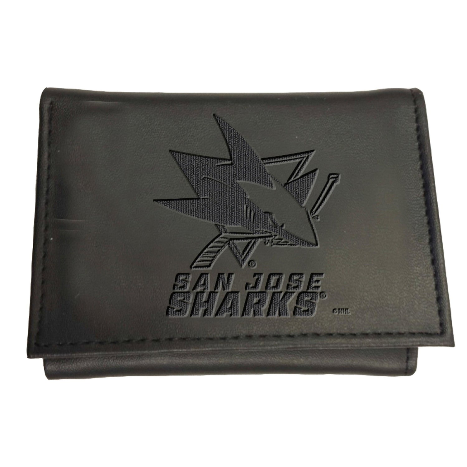 San Jose Sharks, Tri - Fold Wallet, Black - EG Collective - 801946249269
