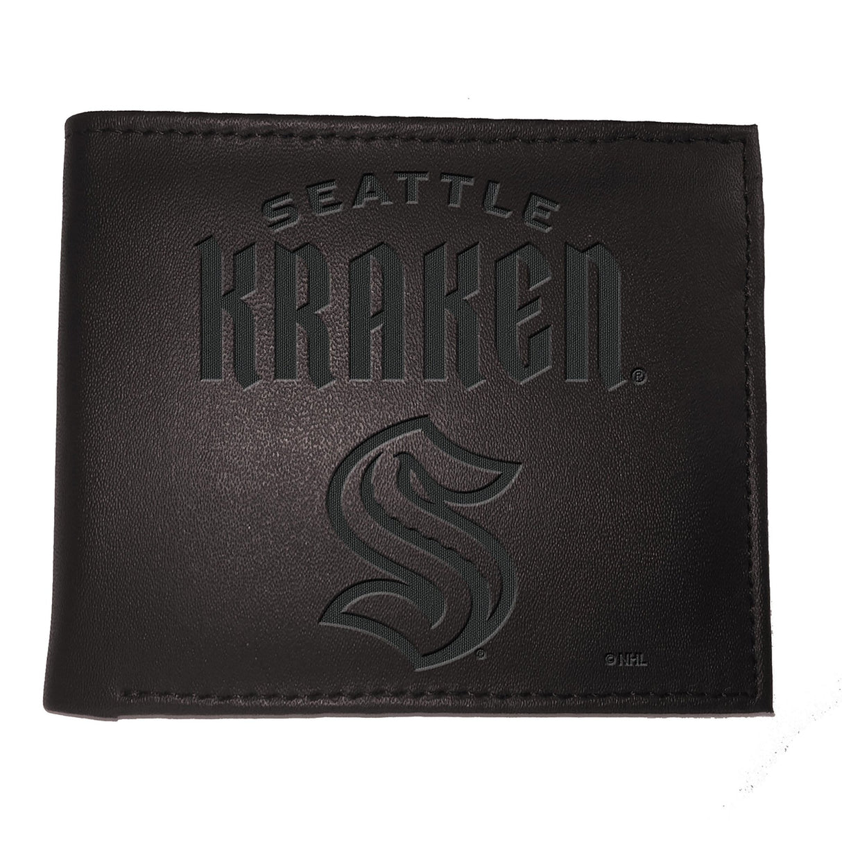 Seattle Kraken, Bi - Fold Wallet, Black - EG Collective - 801946085614