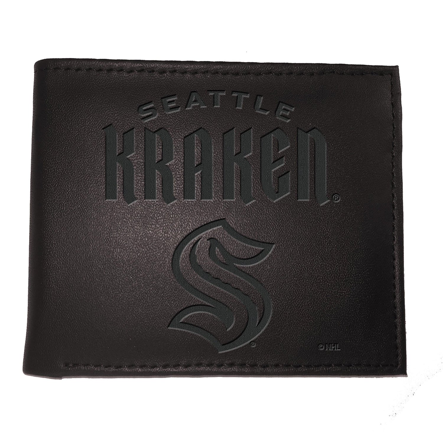 Seattle Kraken, Bi - Fold Wallet, Black - EG Collective - 801946085614