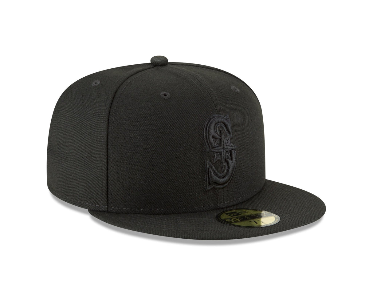Seattle Mariners Authentic Collection Blackout 59FIFTY Fitted - New Era -