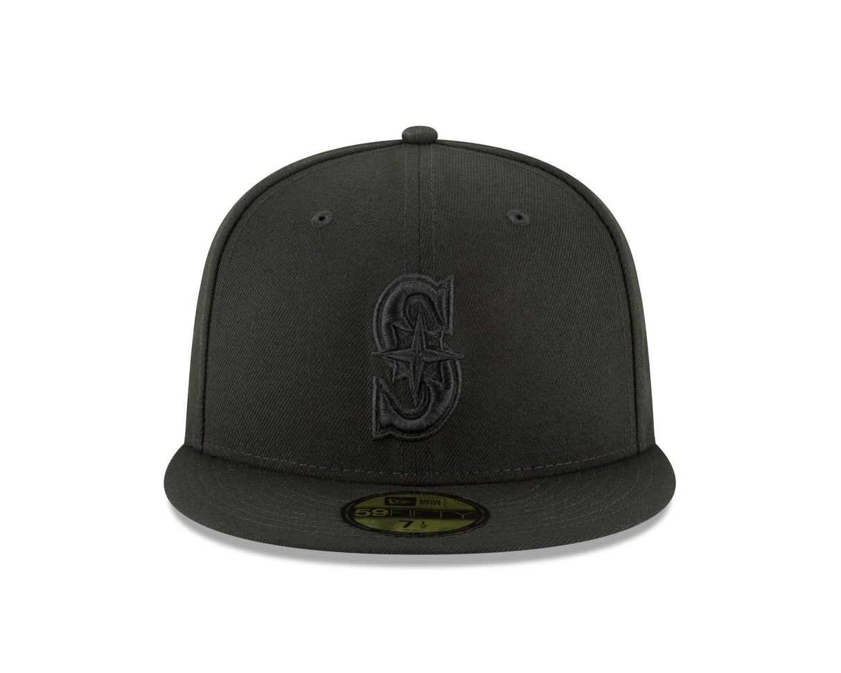 Seattle Mariners Authentic Collection Blackout 59FIFTY Fitted - New Era -