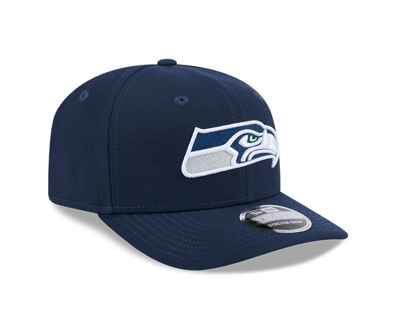 Seattle Seahawks Logo Navy 9SEVENTY Stretch - Snap Hat - New Era - 239519128