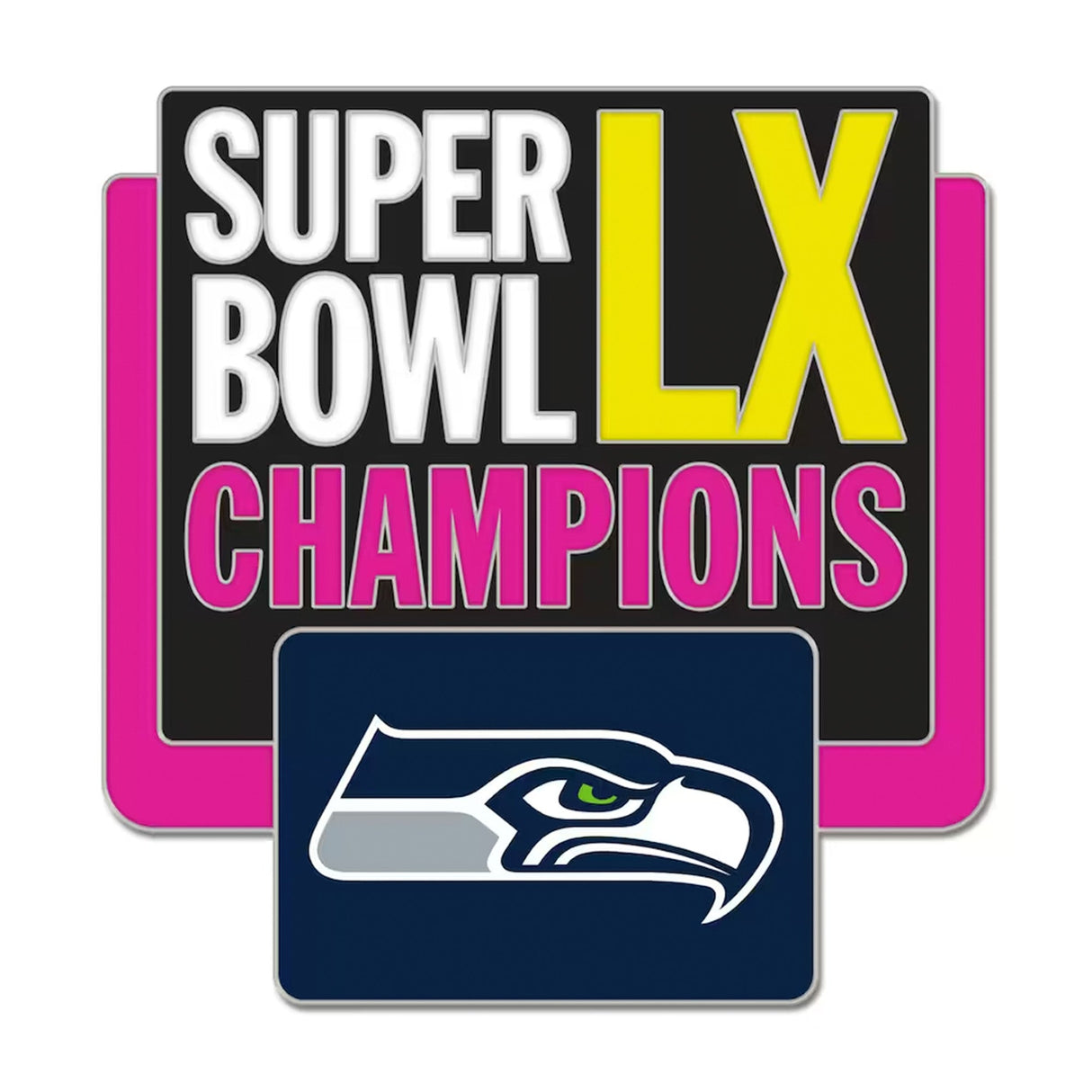Seattle Seahawks LX Super Bowl Champions Celebration Collector Pin - Wincraft - 36030803