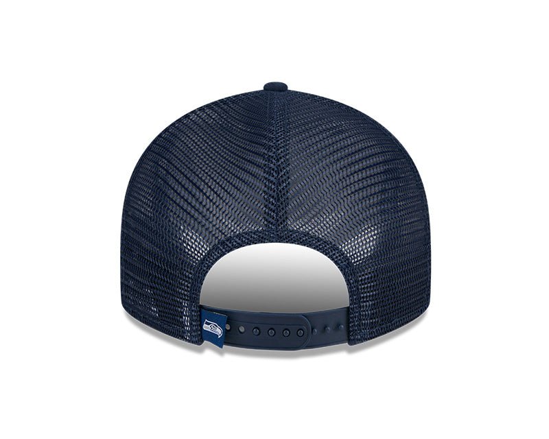 Seattle Seahawks Navy 9FIFTY Snapback Trucker Hat - New Era - 23850212801