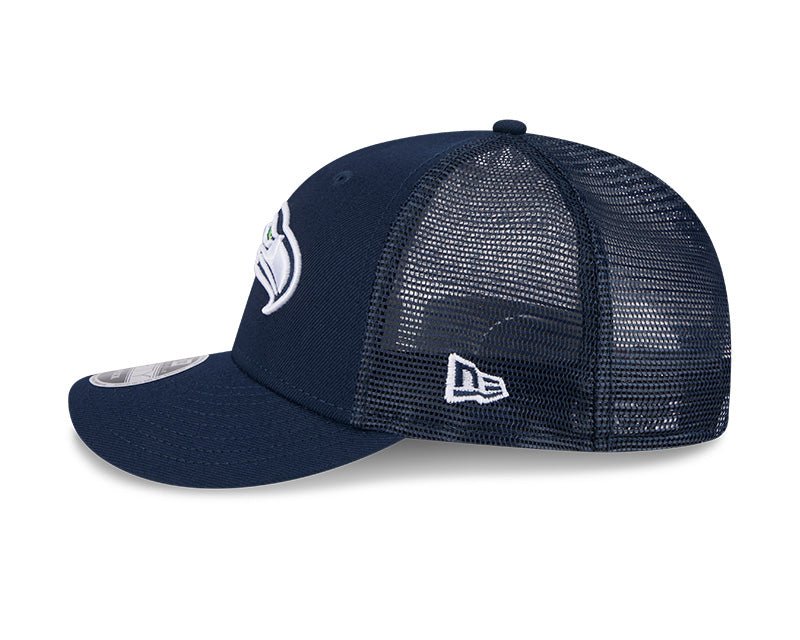 Seattle Seahawks Navy 9FIFTY Snapback Trucker Hat - New Era - 23850212801