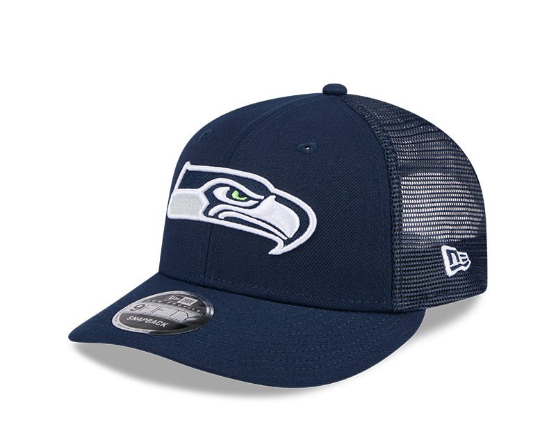Seattle Seahawks Navy 9FIFTY Snapback Trucker Hat - New Era - 23850212801