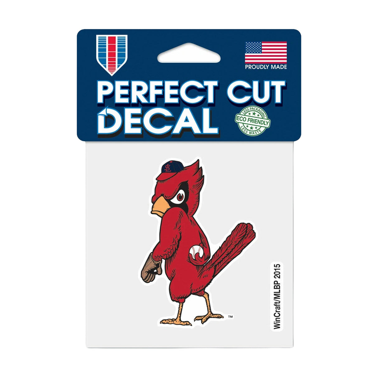 St. Louis Cardinals Cooperstown Collection Retro Mascot Logo 4x4 Perfect Cut Decal - Wincraft - 3210407