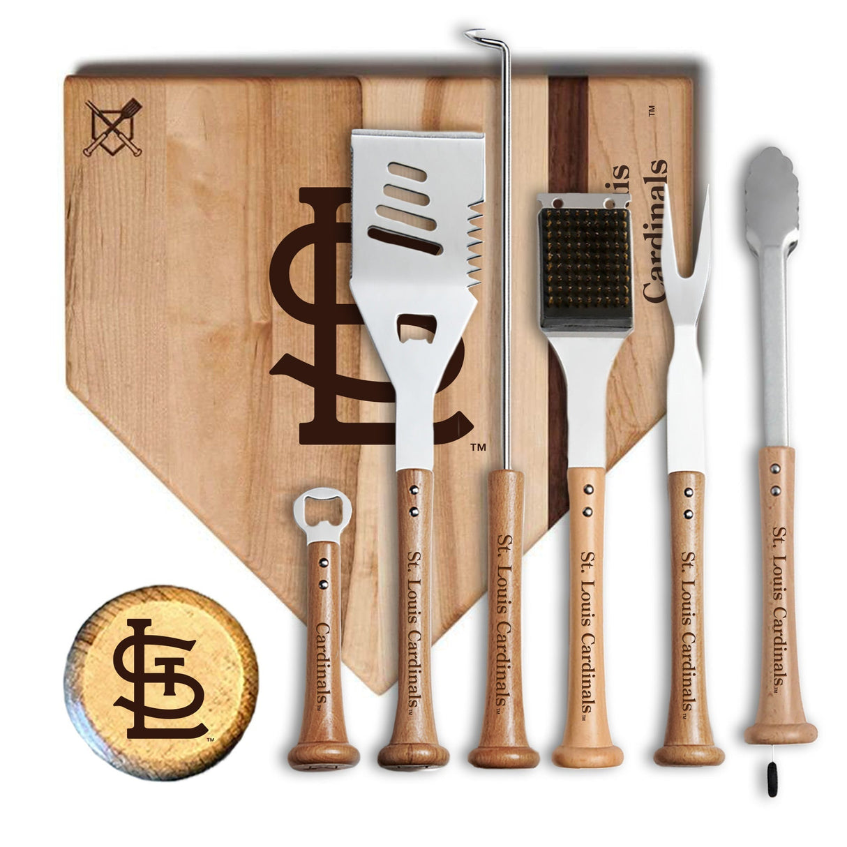 St Louis Cardinals MVP Grill Set - Baseball BBQ -