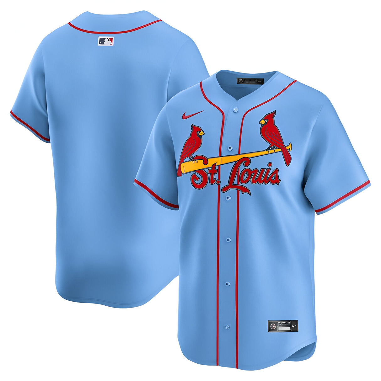 St. Louis Cardinals Nike Alternate Limited Light Blue Jersey - Nike -