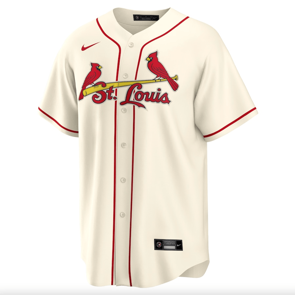 St. Louis Cardinals Nike Cream Alternate Team Jersey - Nike -