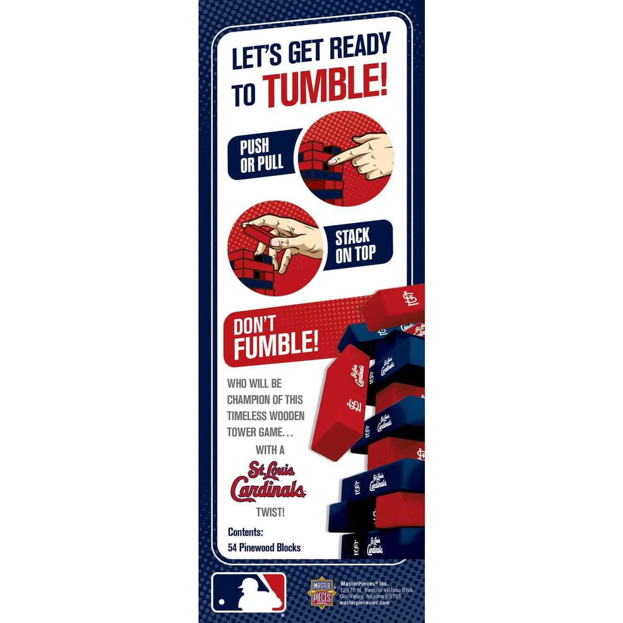 St. Louis Cardinals Tumble Tower - MasterPieces Puzzle Company INC - 705988017186