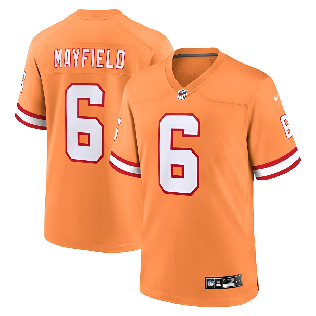 Tampa Bay Buccaneers Baker Mayfield Nike Orange Throwback Game Jersey - Nike -
