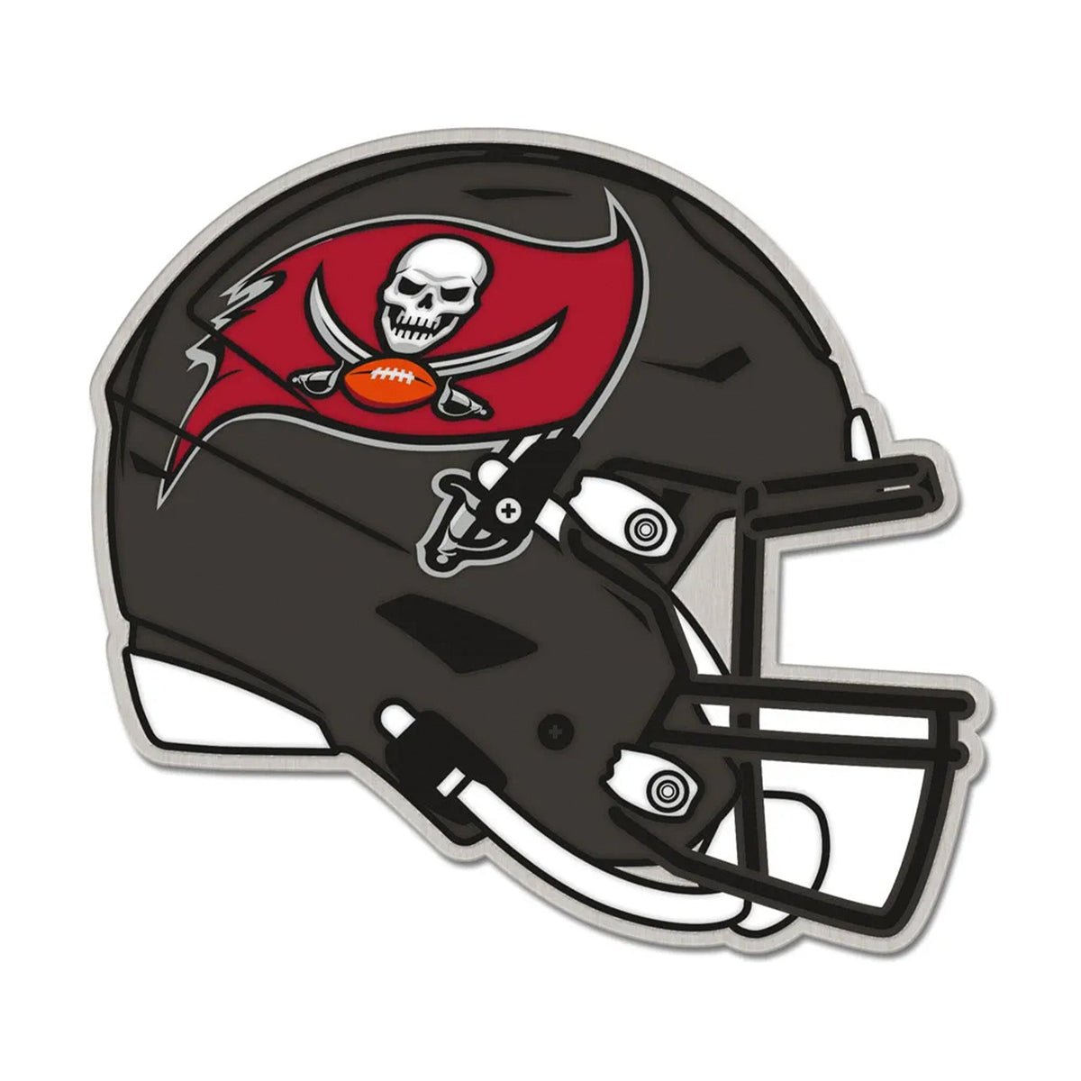 Tampa Bay Buccaneers Pewter Helmet Enamel Collector Pin - Wincraft - 3236011077