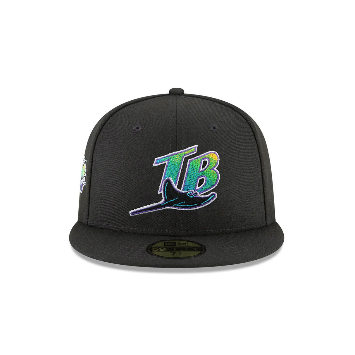 Tampa Bay Rays Inaugural Season 1998 Side Patch Black 59FIFTY Fitted Hat - New Era - 23860540902