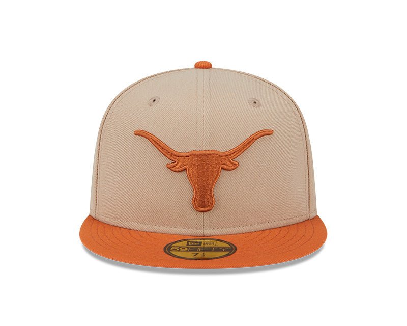 Texas Longhorns Camel & Burnt Orange 59FIFTY Fitted Hat - New Era -