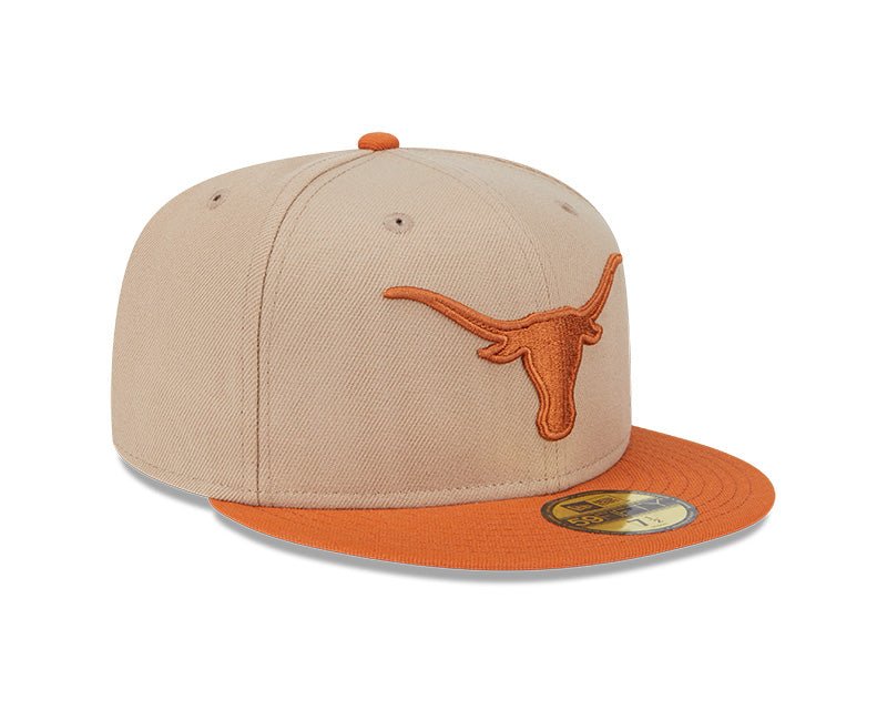 Texas Longhorns Camel & Burnt Orange 59FIFTY Fitted Hat - New Era -