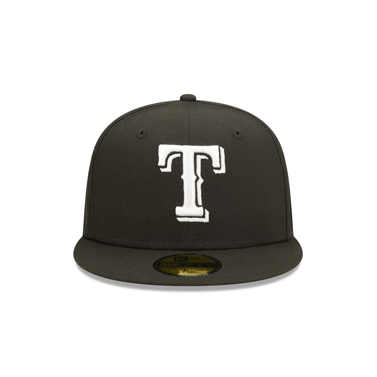 Texas Rangers Black & White Logo 59FIFTY Fitted Hat - New Era - 23011142201