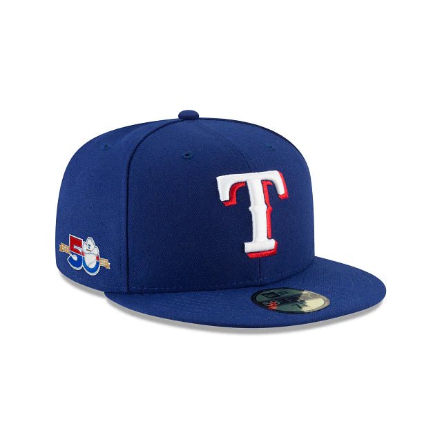 Texas Rangers Blue 50th Anniversary 59FIFTY Fitted Hat - New Era -