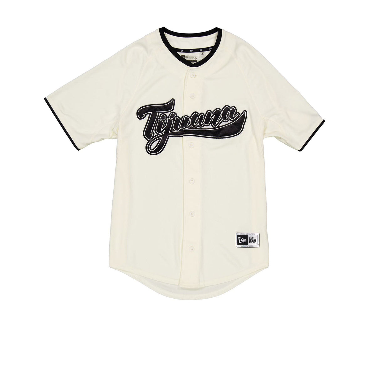 Tijuana Toros Cream & Black New Era Baseball Jersey - New Era -