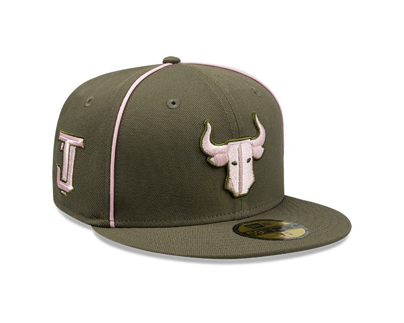 Toros de Tijuana Olive & Pink New Era 59FIFTY Fitted Hat - New Era -